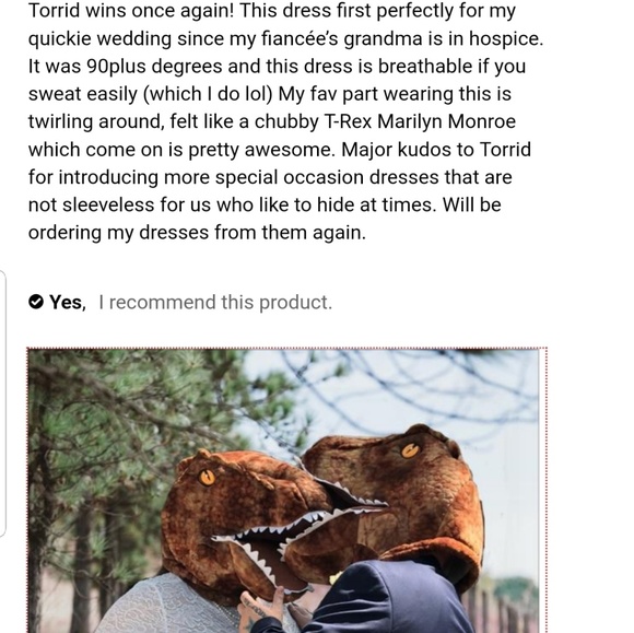 *SOLD* New! 14 Torrid Wedding Lace Dress - Picture 5 of 8